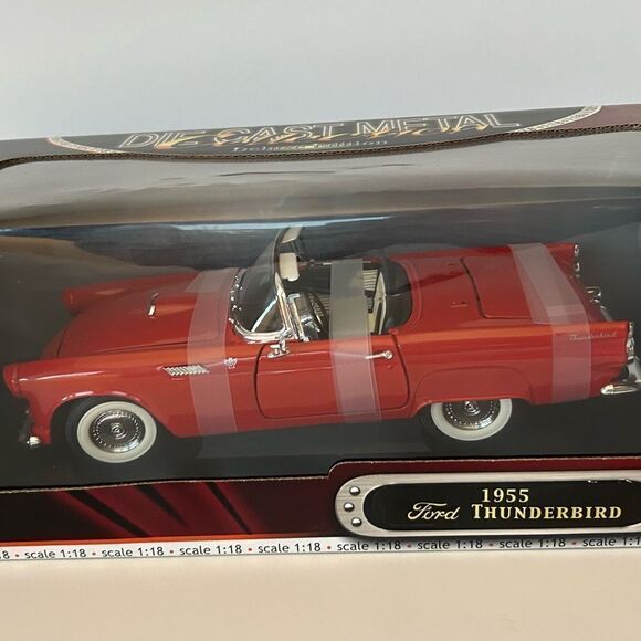 1955 Ford Thunderbird Convertible Road Legends #92068 Diecast 1:18 Scale NIB - Picture 8 of 8